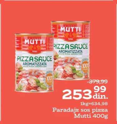 Paradajz sos pizza Mutti 400g