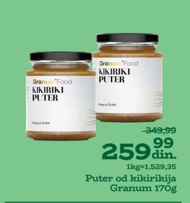 Puter od kikirikija Granum 170g