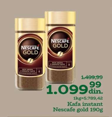 Kafa instant Nescafe Gold 190g