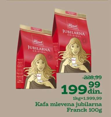 Kafa mlevena jubilarna Franck 100g