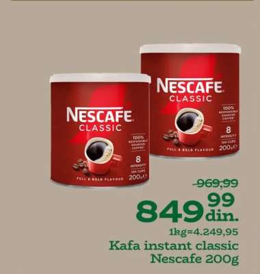 Kafa instant Classic Nescafe 200g