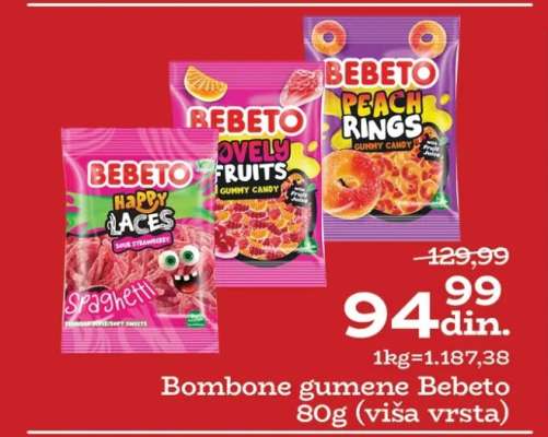 Bombone gumene Bebeto