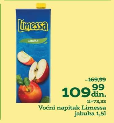 Voćni napitak Limessa jabuka 1,5l