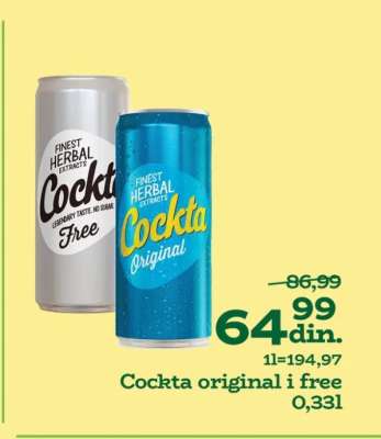 Cockta original i free