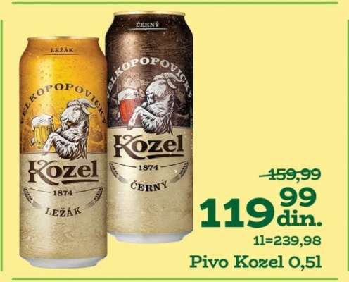 Pivo Kozel 0,5l