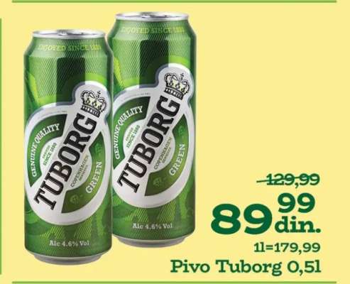 PIVO TUBORG 0,5l
