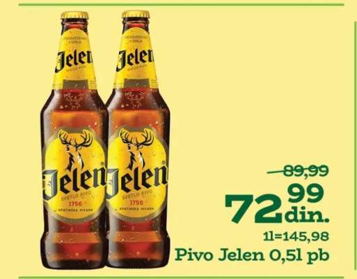Pivo Jelen 0,5l pb