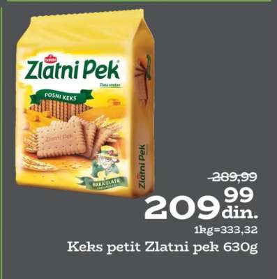 Keks petit Zlatni pek 630g