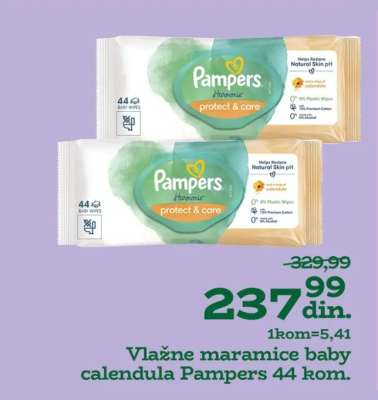Vlažne maramice baby calendula Pampers 44 kom.