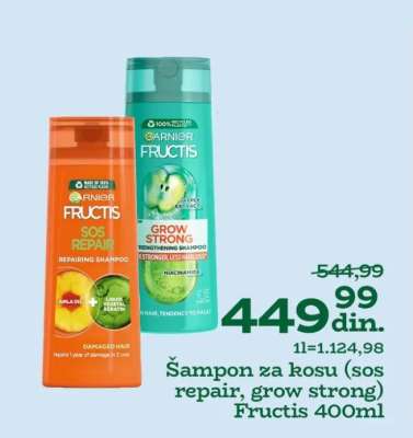 Šampon za kosu (sos repair, grow strong) Fructis 400ml