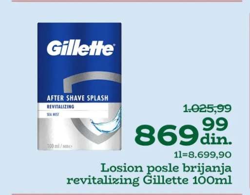 Losion posle brijanja revitalizing Gillette 100ml