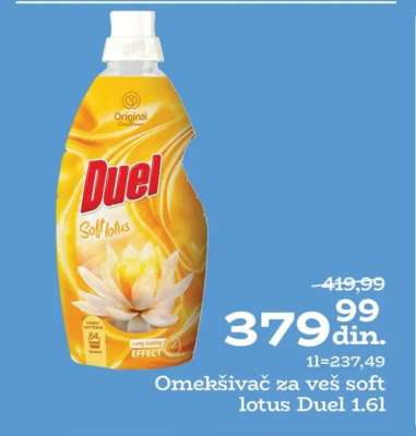 Omekšivač za veš soft lotus Duel 1,6l