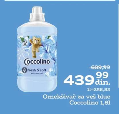 Omekšivač za veš blue Coccolino 1,8l
