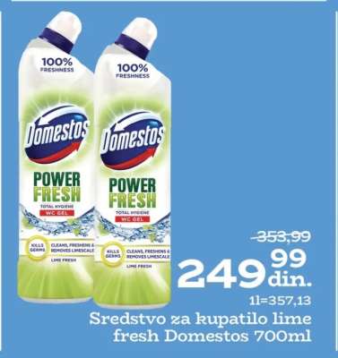 Sredstvo za kupatilo lime fresh Domestos 700ml