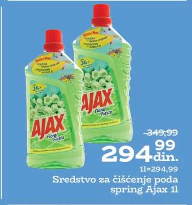 Sredstvo za čišćenje poda spring Ajax 1l
