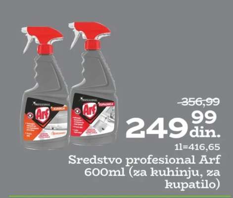 Sredstvo profesional Arf 600ml (za kuhinju, za kupatilo)