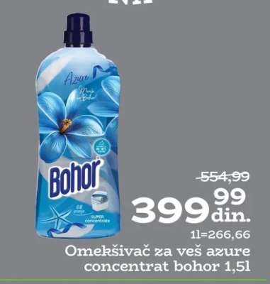 Omekšivač za veš azure concentrat bohor 1,5l
