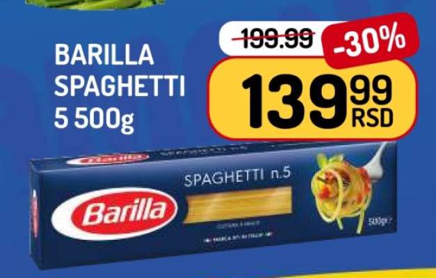 BARILLA SPAGHETTI 5 500g