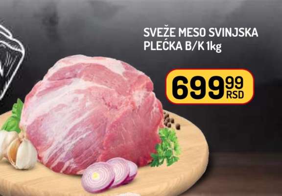 SVEŽE MESO SVINJSKA PLEĆKA B/K