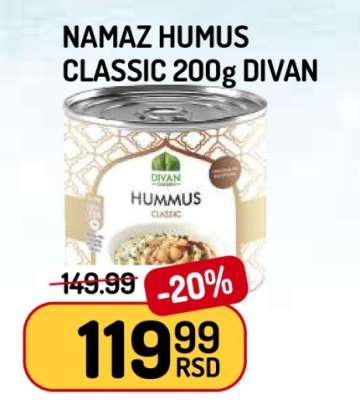NAMAZ HUMUS CLASSIC 200g DIVAN