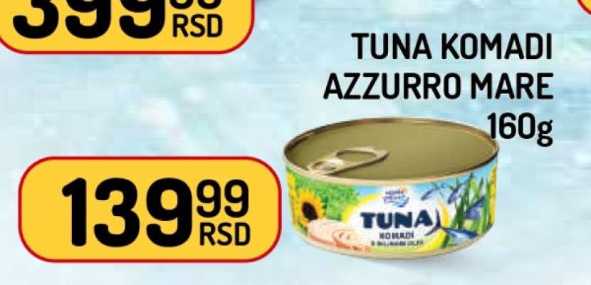 TUNA KOMADI AZZURRO MARE 160g