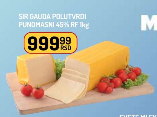 SIR GAUDA POLUTVRDI PUNOMASNI 45% RF 1kg