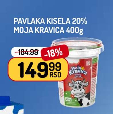 Pavlaka Kisela 20% Moja Kravica 400g