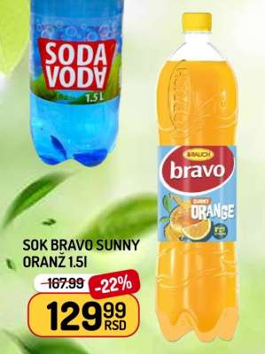 Sok Bravo Sunny Orange 1.5L