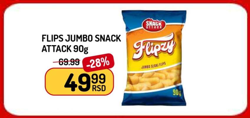 FLIPS JUMBO SNACK ATTACK 90g