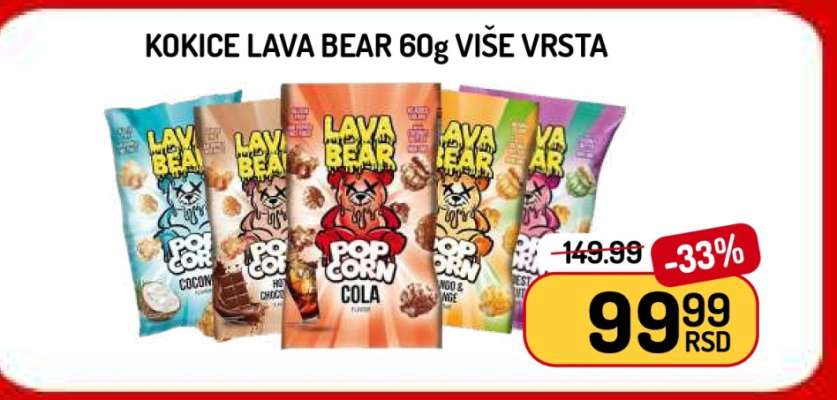Kokice Lava Bear 60g više vrsta