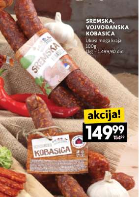 SREMSKA, VOJVODANSKA KOBASICA