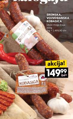 SREMSKA, VOJVODANSKA KOBASICA