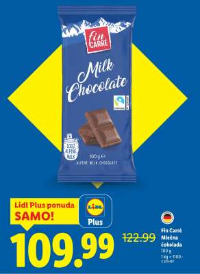 Fin Carré Mlečna čokolada