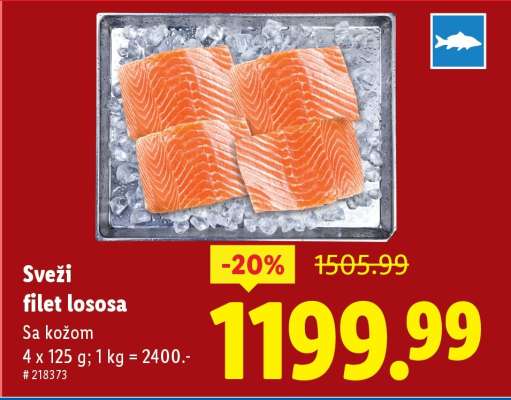 Svěží filet lososa