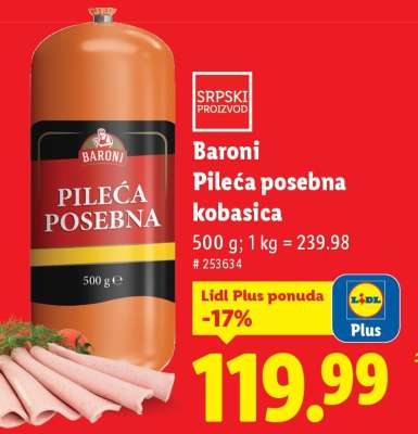 Baroni Pileća posebna kobasica