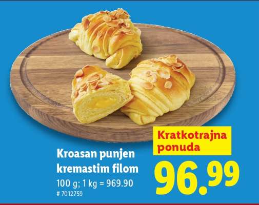 Kroasan punjen kremastim filom
