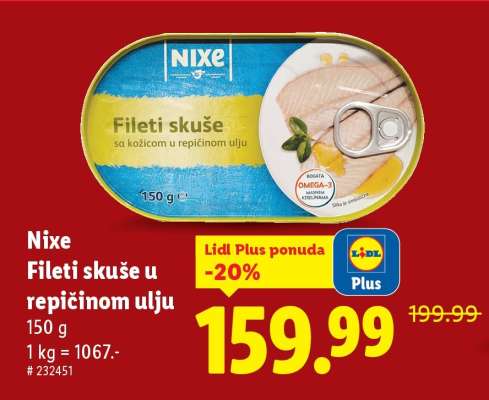 Nixe Fileti skuše u repičinom ulju