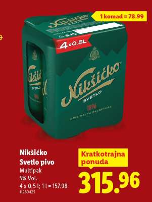Nikšićko Svetlo pivo