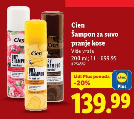 Cien Šampon za suvo pranje kose