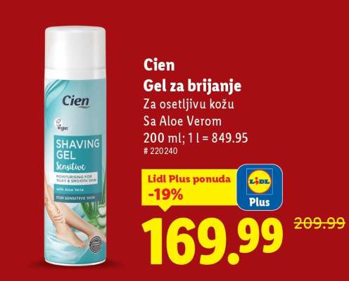 Cien Gel za brijanje