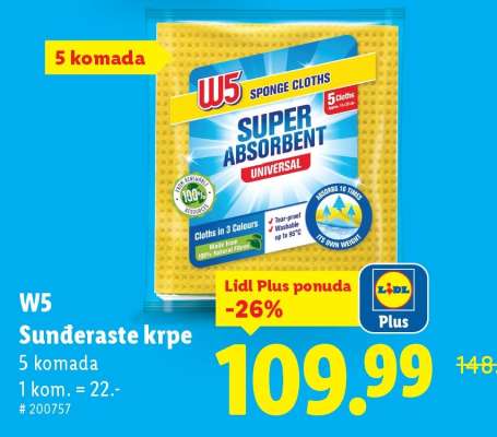 W5 Sundjeraste krpe