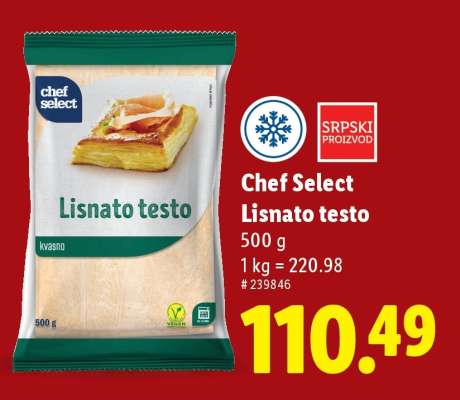 Chef Select Lisnato testo