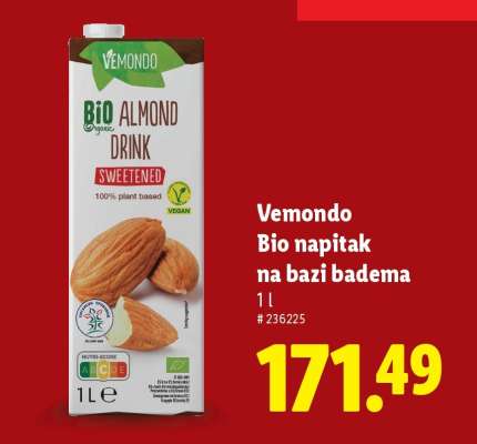 Vemondo Bio napitak na bazi badema