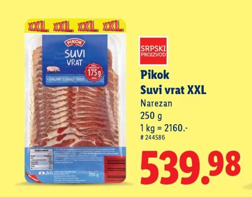 Pikok Suvi vrat XXL