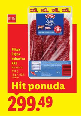 Pikok Čajna kobasica XXL