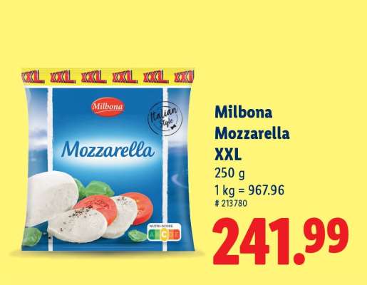 Milbona Mozzarella XXL