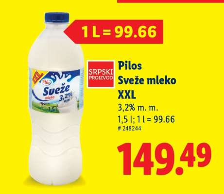 Pilos Sveže mleko XXL