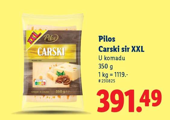 Pilos Carski sir XXL