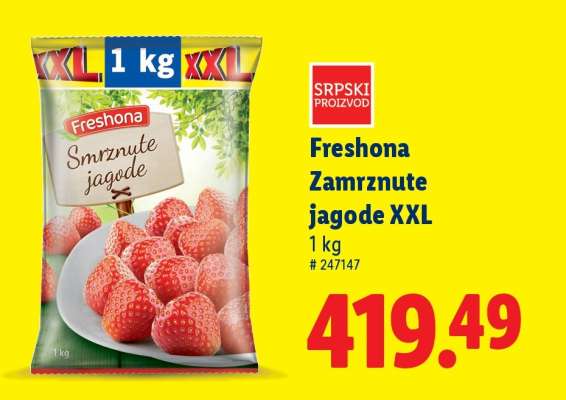 Freshona Zamrznute jagode XXL