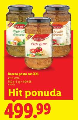 Baresa pesto sos XXL